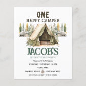 Een Happy Camper Rustiek Verjaardagspapier (Voorkant)