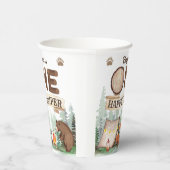 Een Happy Camper Rustieke Verjaardag Paper Cups Papieren Bekers (Rechts)