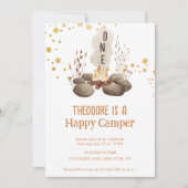 Een Happy Camper Schattige Eerste Verjaardag Kaart (Voorkant)