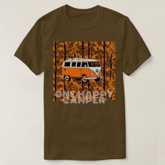 Een Happy Camper  T-shirt (Design voorkant)