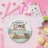 Een Happy Camper Verjaardag Camping Party Bord (Feest)