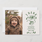 Een Happy Camper Verjaardag foto bedankkaart Kaart (Voorkant)