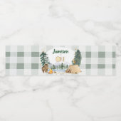 Eén Happy Camper Waterfles Etiketten (Enkel label)