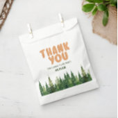 Eén Happy Camper Wood Boys 1e verjaardag Bedankzakje