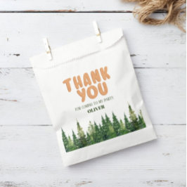 Eén Happy Camper Wood Boys 1e verjaardag Bedankzakje