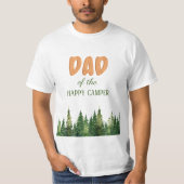 Eén Happy Camper Wood Boys 1e verjaardag T-shirt (Voorkant)