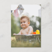 Een Happy Camper Woodland Boy 1e Verjaardagsfeest Bedankkaart (Achterkant)