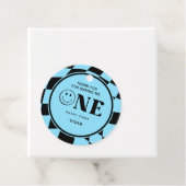 Een Happy Dude Boy 1st Birthday Bedankt Bedankjes Labels (In situ)