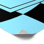 Een Happy Dude Happy Face Boy 1st Verjaardag Welko Poster (Hoek)