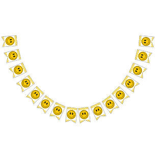 Een Happy Dude Happy Face Verjaardag Bunting banne Vlaggetjes