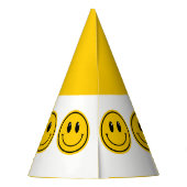 Een Happy Dude Happy Face verjaardagsfeestje Pet Feesthoedjes (Achterkant)