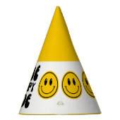 Een Happy Dude Happy Face verjaardagsfeestje Pet Feesthoedjes (Rechts)