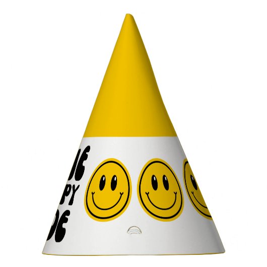Een Happy Dude Happy Face verjaardagsfeestje Pet Feesthoedjes (Rechts)