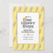 Een Happy Dude Retro 1e verjaardagsfeestje Kaart (Voorkant)