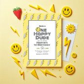 Een Happy Dude Retro 1e verjaardagsfeestje Kaart