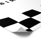 EEN Happy Dude Verjaardagsfeest Welkomstbord Poster (Hoek)