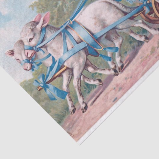 Een Happy Easter Egg Wagon Tissuepapier (Detail)