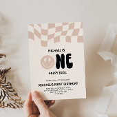 Eén Happy guy, eerste verjaardag Uitnodiging voor