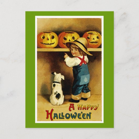 Een Happy Halloween Briefkaart (Voorkant)
