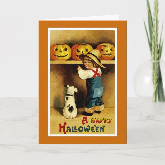 Een Happy Halloween Kaart (Voorkant)
