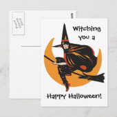 Een  Happy Halloween-kaart bij je dragen Briefkaart (Voorkant / Achterkant)