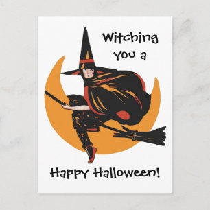 Een Happy Halloween-kaart bij je dragen Briefkaart