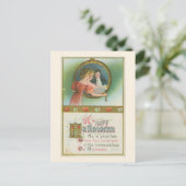 Een Happy Halloween Mirrow's Fate Vintage Briefkaart (Staand voorkant)