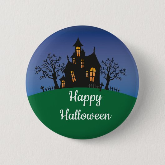 Een Happy Halloween Ronde Button 5,7 Cm (Voorkant)