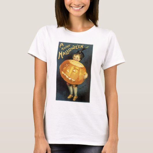 Een Happy Halloween T-shirt (Voorkant)