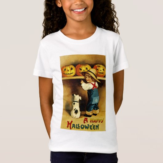 Een Happy Halloween T-shirt (Voorkant)