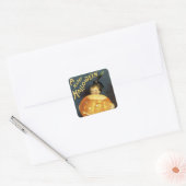 Een Happy Halloween Vierkante Sticker (Envelop)