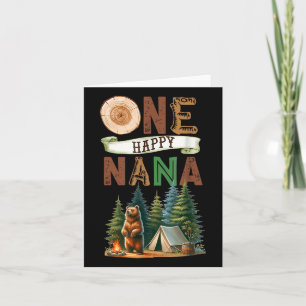 Een Happy Nana Camper Eerste Verjaardag Camping Be Kaart