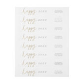 Een  Happy New Year Return-adreslabel (Vel)