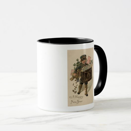 Een Happy New YearIrish Mail Boy Mok (Voorkant rechts)