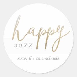 Een  Happy Nieuwjaar Gepersonaliseerde Sticker