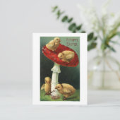 Een Happy Paaskip op Red Mushroom Feestdagenkaart (Staand voorkant)
