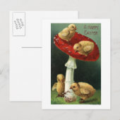 Een Happy Paaskip op Red Mushroom Feestdagenkaart (Voorkant / Achterkant)