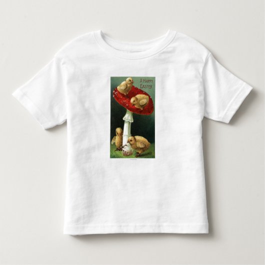 Een Happy Paaskip op Red Mushroom Kinder Shirts (Voorkant)