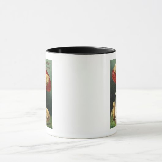 Een Happy Paaskip op Red Mushroom Mok (Midden)