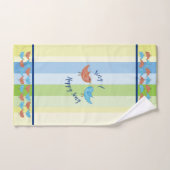 Een Happy Song kleurrijke handdoek met vogels zing (Handdoek)