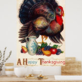 Een Happy Thanksgiving-Poster Poster (Keuken)