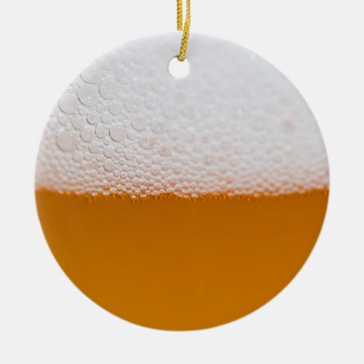 Een hapy kerstbier hebben keramisch ornament (Voorkant)