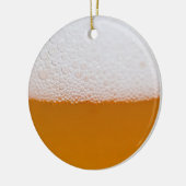 Een hapy kerstbier hebben keramisch ornament (Links)