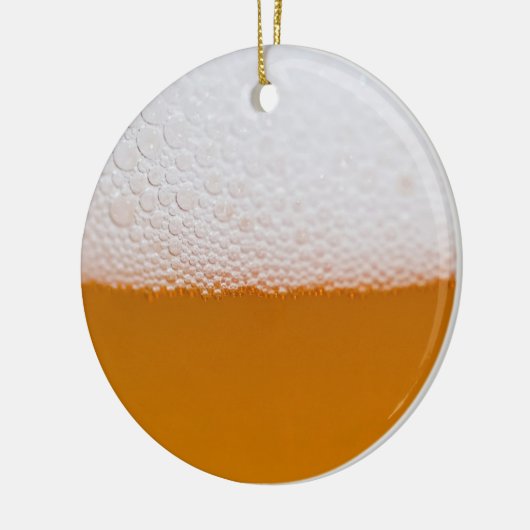 Een hapy kerstbier hebben keramisch ornament (Links)