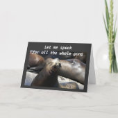 EEN HAREM VAN SEALS VOOR UW 40ste Kaart (Voorkant)