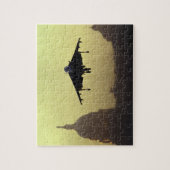 Een Harrier-vliegtuig landt op de Mall bij zonsopg Legpuzzel (Verticaal)