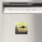 Een Harrier-vliegtuig landt op de Mall bij zonsopg Magneet (Insitu (Vaatwasser))