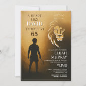 Een hart als David verjaardagsuitnodiging Kaart (Voorkant)