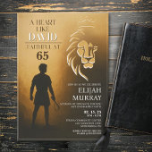 Een hart als David verjaardagsuitnodiging Kaart