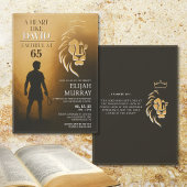 Een hart als David verjaardagsuitnodiging Kaart